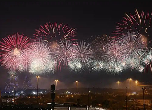 太白县焰火晚会